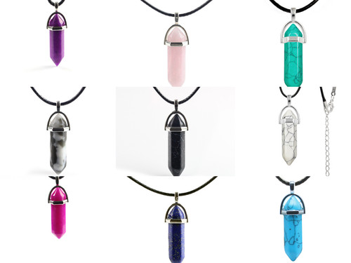 Necklace quartz chakra crystal - quartz,
