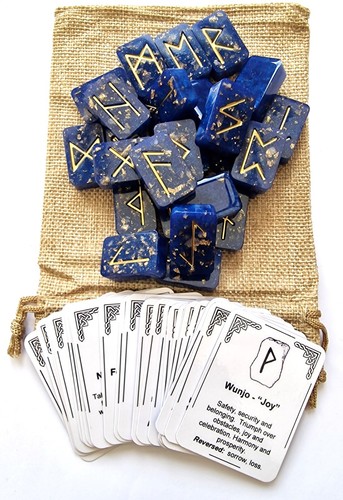 Futhark handmade resin - futhark, runes
