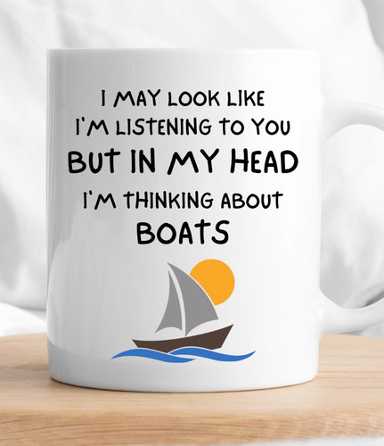Boat mug funny - boat,