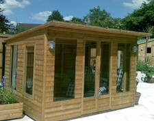 CONTEMPORARY LODGE 8x8 TANALISED 22mm LOG LAP T&G LUXURY SUMMER HOUSE 