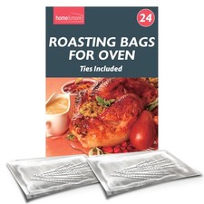 12-48 Large Roasting Bags Chicken Turkey Poultry Meat Fish Oven Cooking 25x38cm