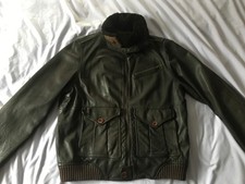 TIMBERLAND BROWN LEATHER JACKET XL, VGC