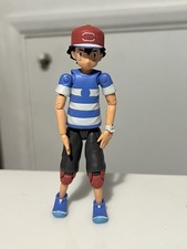 Pokémon Ash Ketchum 4.5" Fully Articulated Action Figure - Stripy T-shirt