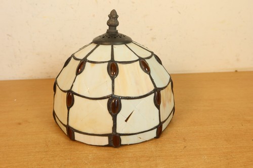 Damaged tiffany style table - tiffany,