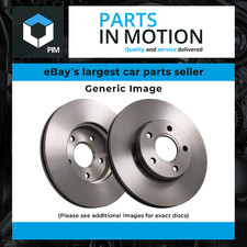 2x Brake Discs Pair Vented