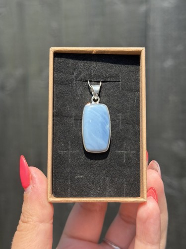 Owyhee blue opal s925 pendant - blue,