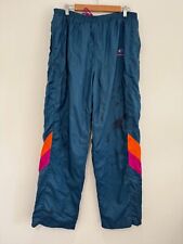 Vintage Reebok Tracksuit Bottoms Size 42" XL Blue 90s Retro Shell Lined Blue