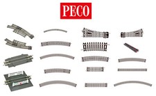 Peco Track for Model Railways Code 80 Setrack N Gauge - Choose From List