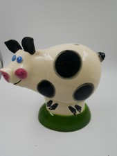 RARE MOORLAND POTTERY CHELSEA WORKS BURSLEM FIGURE PIG LAMP BASE PROTOTYPE 7"