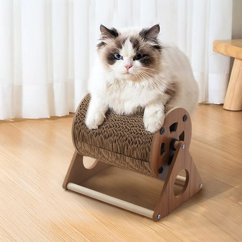 Corrugated scratch toy cat - corrugated,