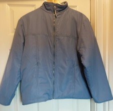 BON MARCHE LILAC PADDED REVERSIBLE FLEECE JACKET COAT size SMALL VGC