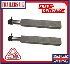  Trailer Axle Set 2 x Square Stub Axles to suit 1" Bearing 750kg