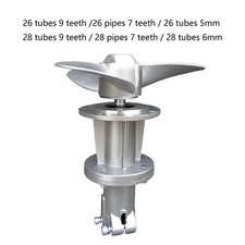 Small Propeller Boat Propeller Wear Resistant Aluminum Boat Prop for Brush