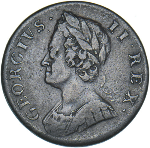 1752 halfpenny george - -, ii