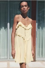 Zara Butter Yellow Ruffle Mini