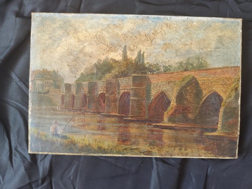 Antique british oil painting - antique,