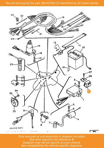 Yamaha flasher relay - flasher, assy