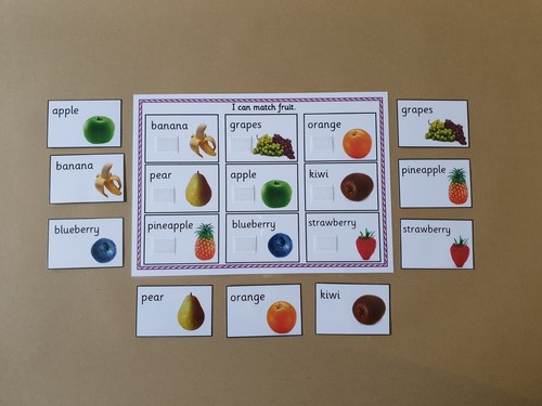 Fruit matching game handmade - fruit, game,