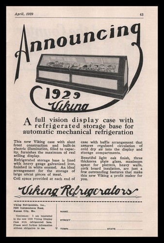1929 viking refrigerators - 1929, inc