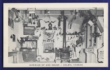 Interior of Sod House Colby