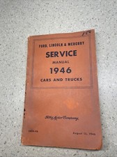 1946 Ford Lincoln & Mercury Car + Truck Service Manual Shop Repair FOMOCO