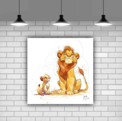 Lion king canvas wall - lion,