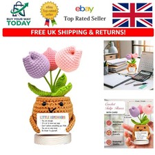 Whimsical Crochet Tulip