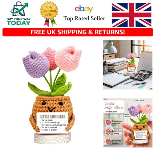 Whimsical crochet tulip - whimsical,