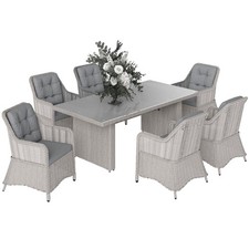 Outsunny 6 Seater Rattan