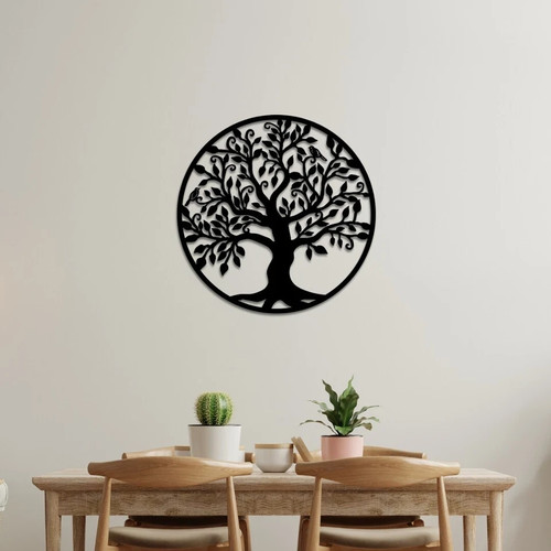 Tree life with birds metal - of,