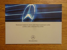 Mercedes Service History Book/Manual