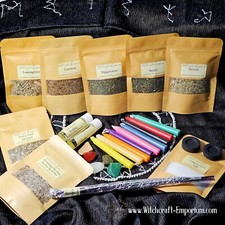 Starter Witch Kit Spell Set of Herbs,Candles,magical oil,Wiccan,Pagan,witchcraft