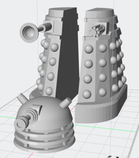 1965 Dalek - from Doctor Who - 5 inch 3D print - Painted