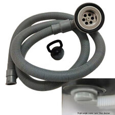 2.2" 56mm Sink Waste Fitting With 1.5M Water Pipe for Boat Caravan Motorhome RV