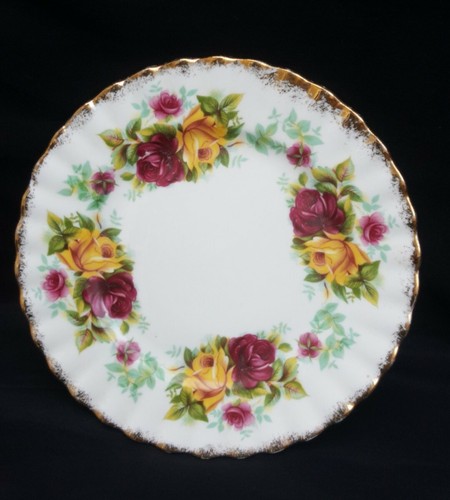 Small bone china plate red - plate, and