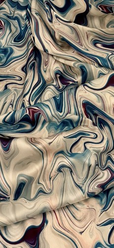 Ivory multicoloured waves - ivory,