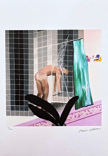 David hockney man in - david,