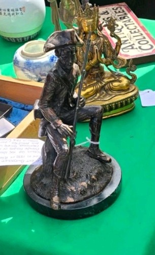 Antique bronze signed - antique, on