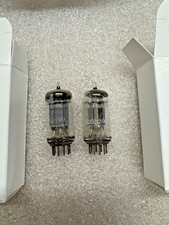 TELEFUNKEN 12AX7 ECC83 Low Noise Smooth Plate Matching Pair Tubes Test NOS