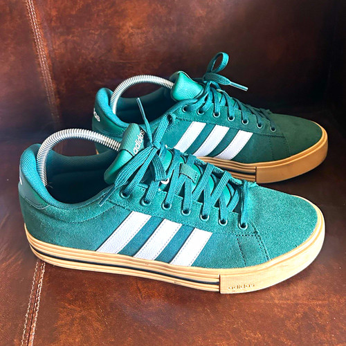 Adidas green white low top - adidas, green/white