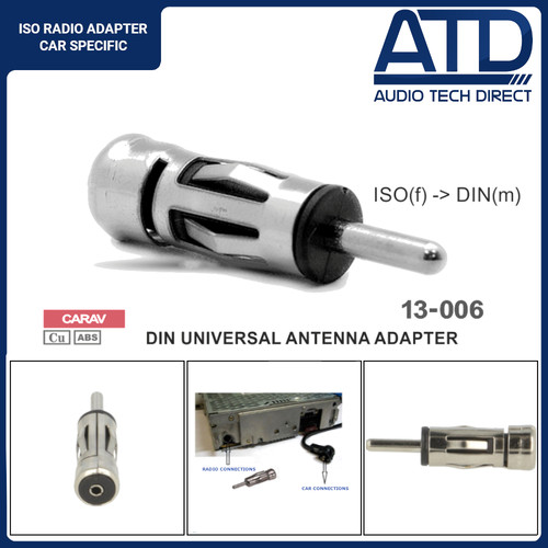 Car radio aerial adaptor - car,
