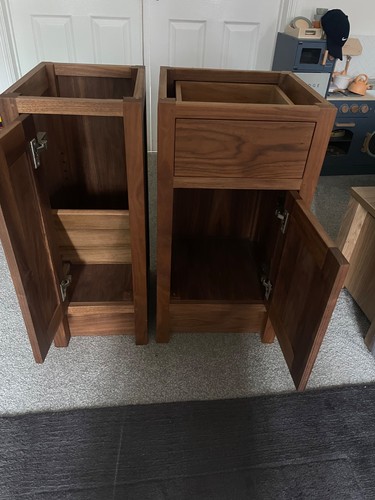 Bespoke solid walnut bathroom