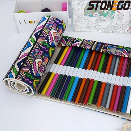 Holes canvas pencil case - holes,