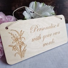 Personalised rustic wooden - personalised,