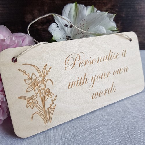 Personalised rustic wooden - rustic,