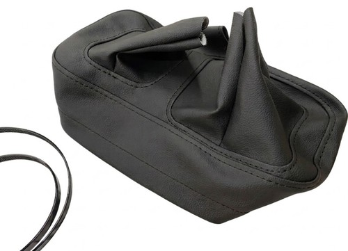 Black leather gear gaiter with - gaiter,