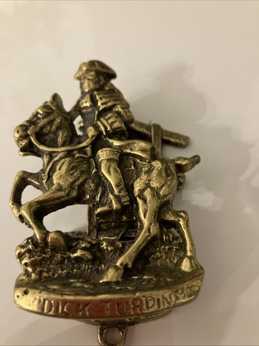 Dick turpin brass door knocker - turpin,