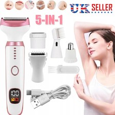 Electric Razor for Women Cordless 5 in 1 Electric Lady Shaver Wet & Dry Painless