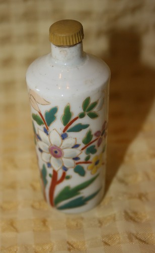 Vintage ceramic bottle with