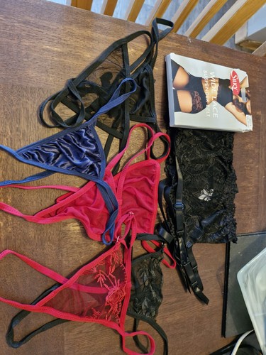 Thong and suspender - suspender, belt